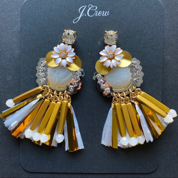 J. Crew fringe raffia earrings - Picture 3 of 5